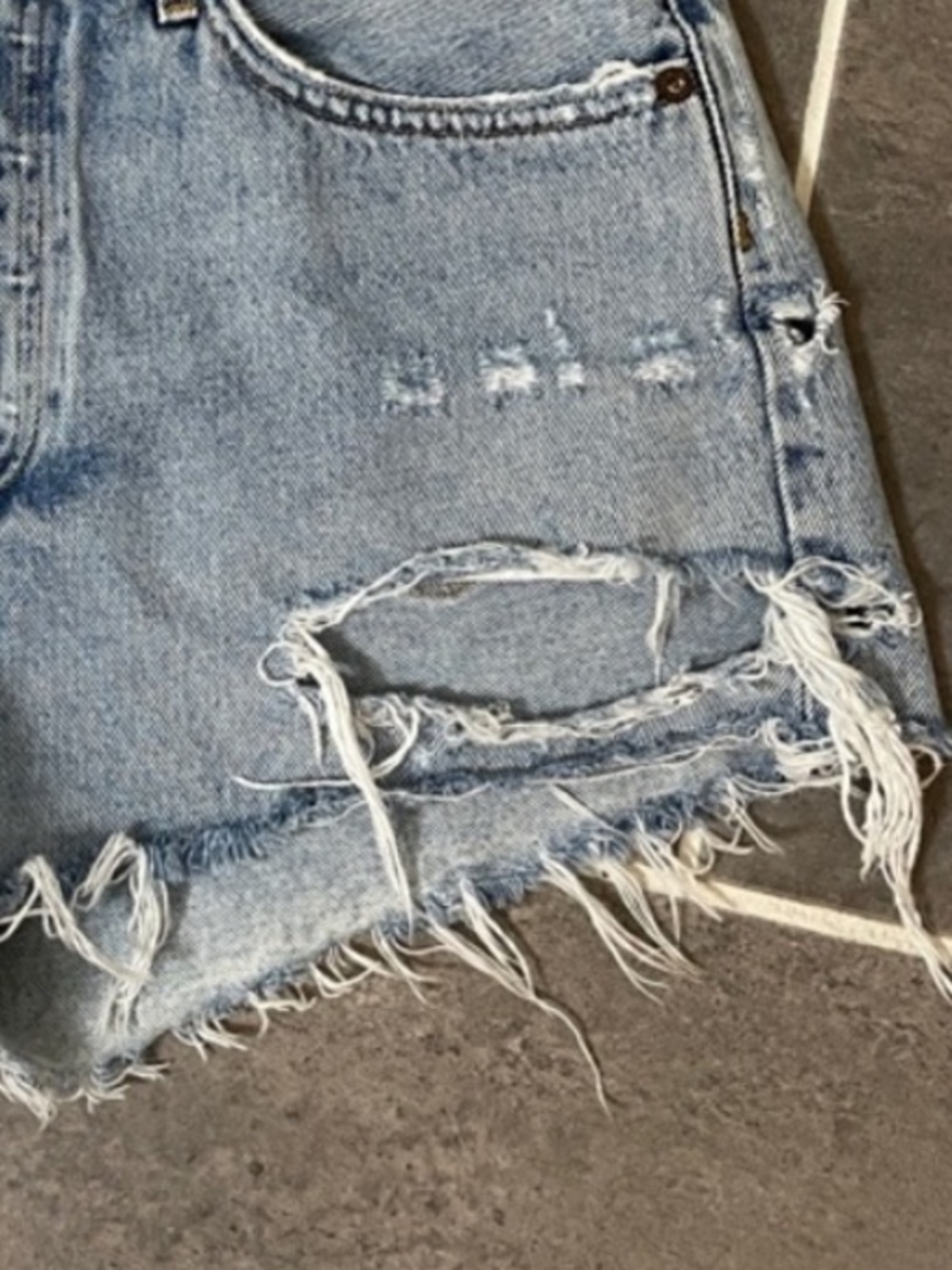 Agolde Parker Vintage Cut-Off Jean Shorts size 28 - Picture 13 of 13